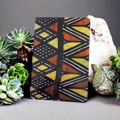 Mud Cloth Print Lined Journal