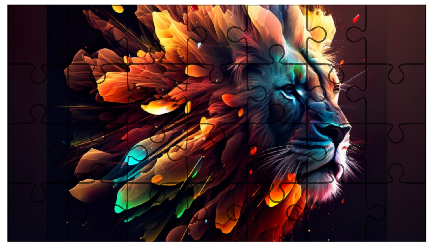 Abstract Lion Puzzle