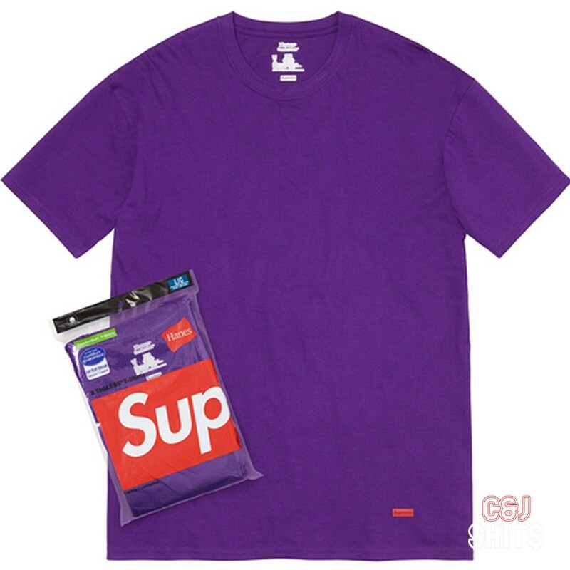 Supreme®/Hanes® Tagless Tees (3 Pack) Purple