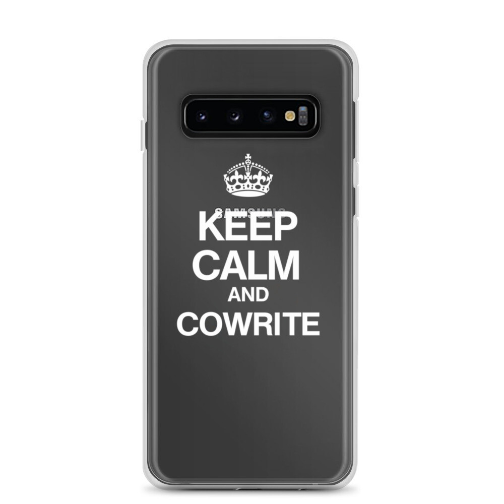 Keep Calm & Cowrite Samsung Case