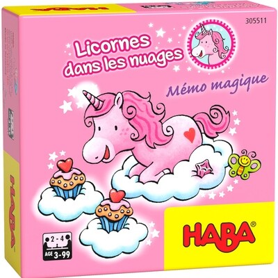 HABA - Licornes dans les nuages – Mémo magique