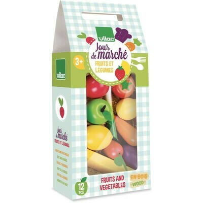 Vilac - Set de fruits et légumes - Jour de Marché