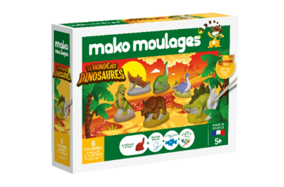 Mako moulages - Le monde des dinosaures - Etui 6 moules
