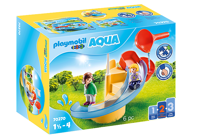 Playmobil 1.2.3 - Toboggan aquatique