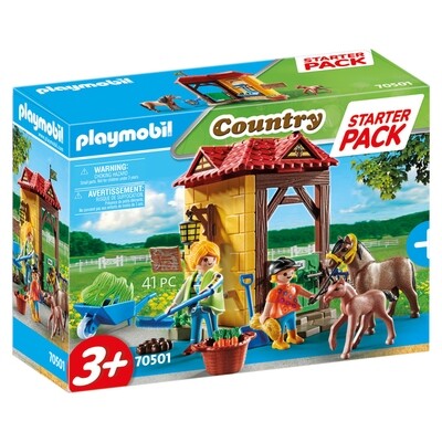 Playmobil Country - Starter Pack Box et poneys