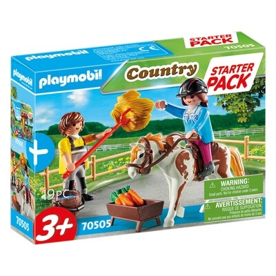 Playmobil Country - Starter Pack Cavalière et palefrenier