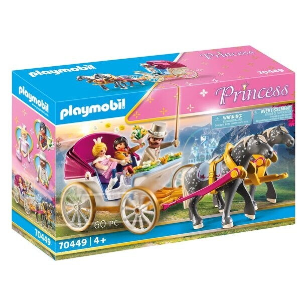 Playmobil Princess - Calèche et couple royal
