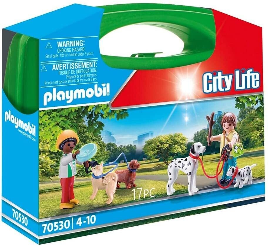 Playmobil City Life - Valisette Enfants et chiens
