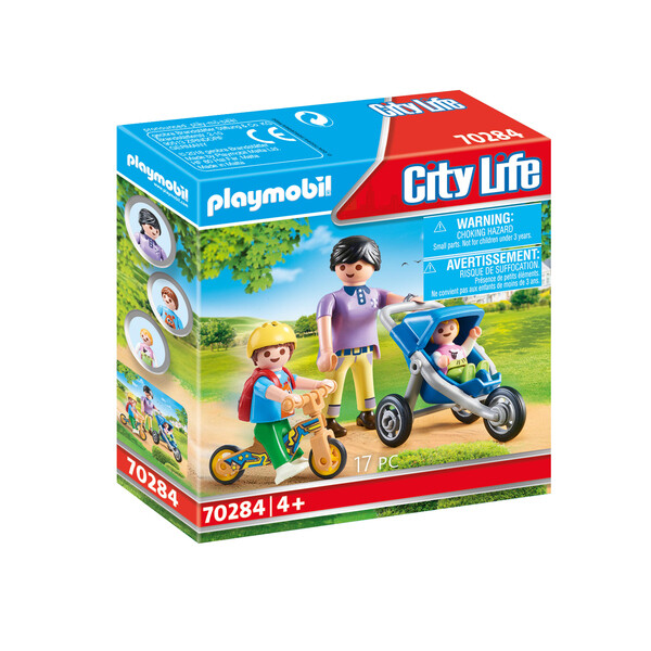 Playmobil City Life - Maman avec enfants