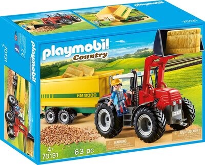 Playmobil Country - Grand tracteur avec remorque