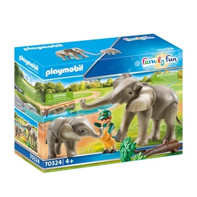 Playmobil Family Fun - Eléphant et soigneur