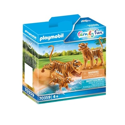 Playmobil Family Fun - Couple de tigres avec bébé
