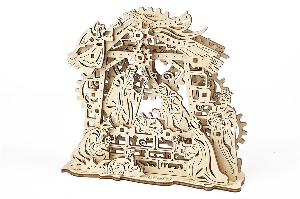 Crèche de Noël UGEARS – Puzzle 3D Mécanique en bois