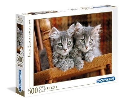 CLEMENTONI - Puzzle Kittens - 500 pièces - High Quality Collection