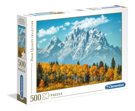 CLEMENTONI - Puzzle Grand Teton in fall - 500 pièces - High Quality Collection