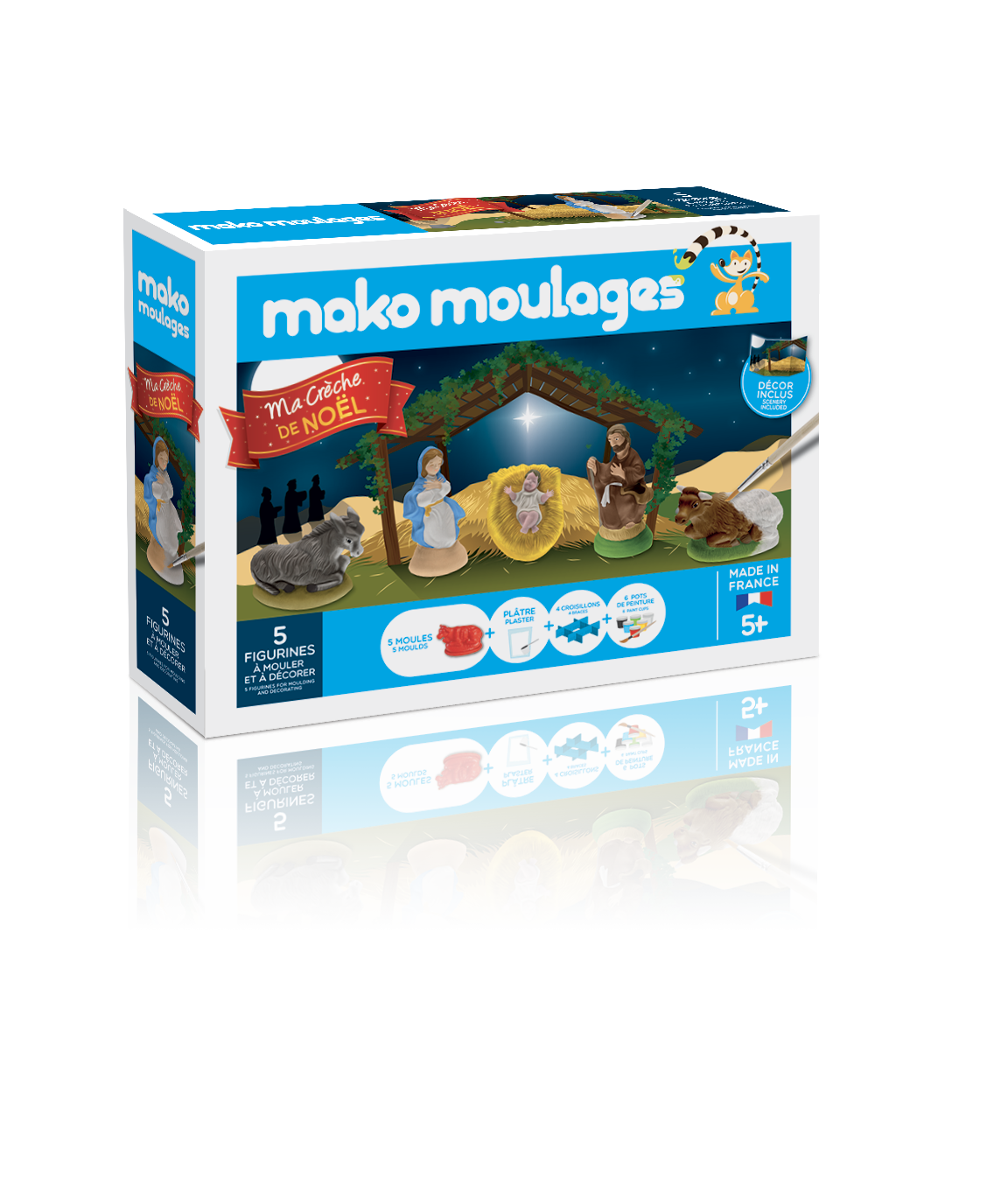 Mako moulages - Ma crèche de Noël - Coffret 5 moules