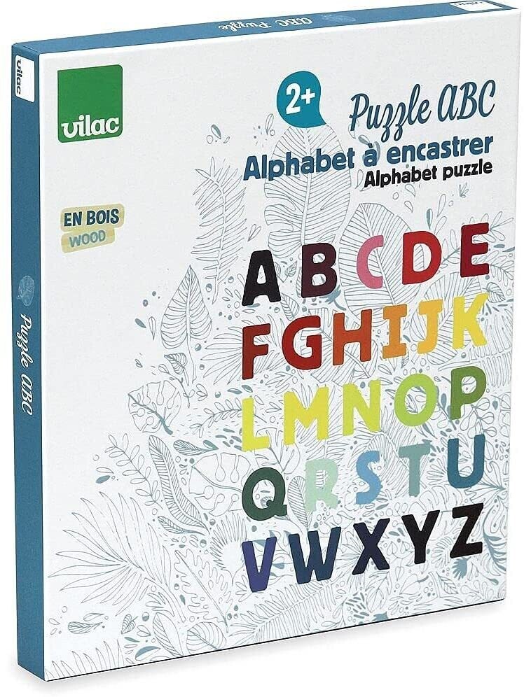 Vilac - Puzzle ABC Alphabet à encastrer Sous la Canopée