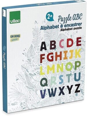 Vilac - Puzzle ABC Alphabet à encastrer Sous la Canopée