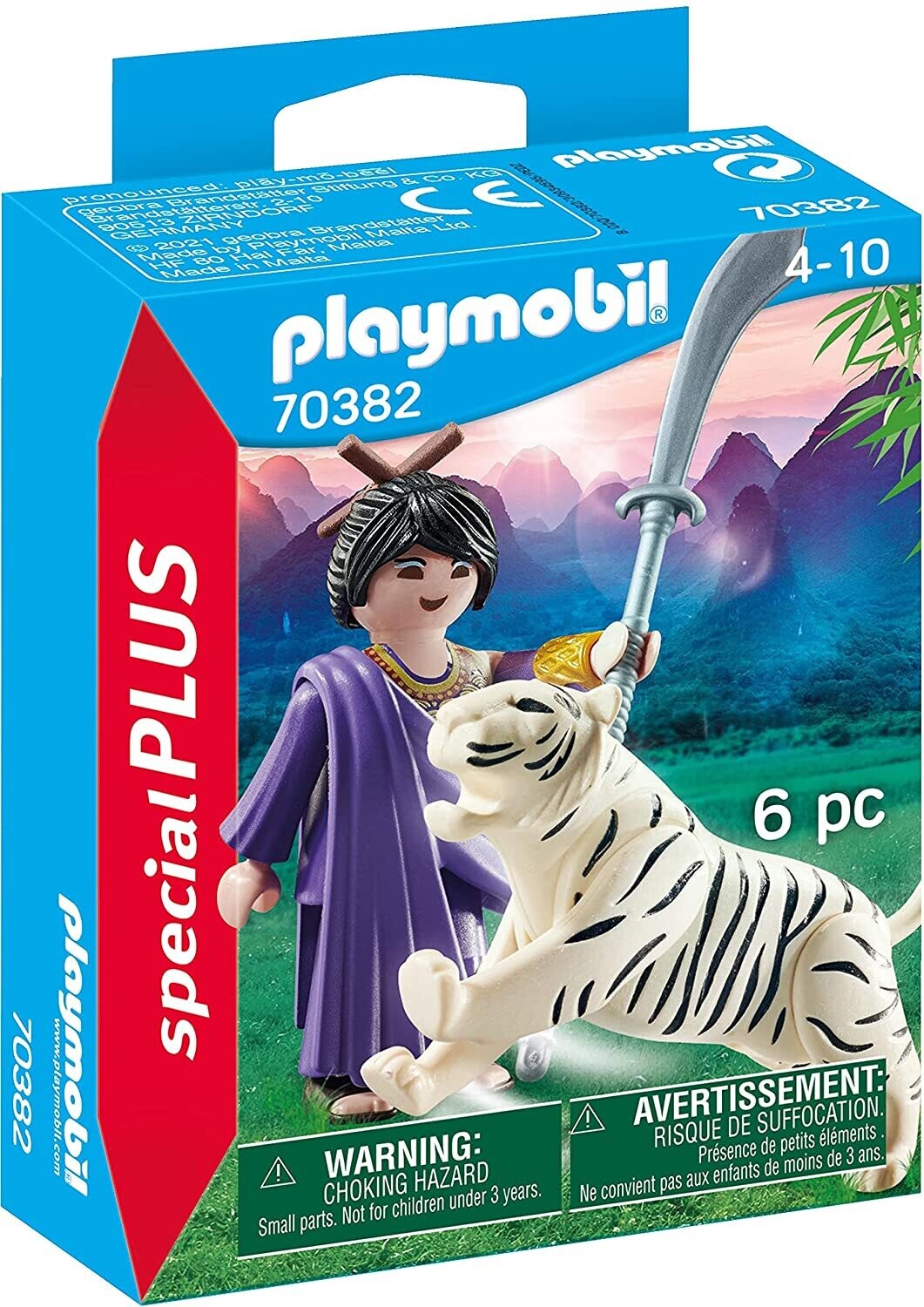 Playmobil Spécial Plus -  Guerrier Ninja avec Tigre