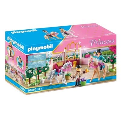 Playmobil Princess - Princesse avec chevaux et instructeur