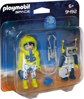 Plamobil Space - Playmobil Duo Spationaute et Robot
