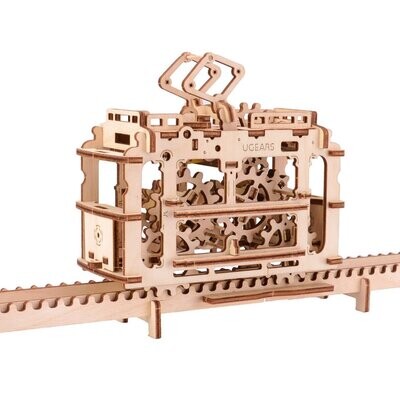 Tram UGEARS – Puzzle 3D Mécanique en bois