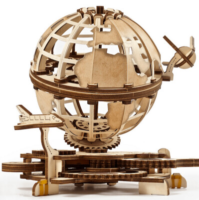Globe UGEARS – Puzzle 3D Mécanique en bois