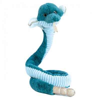 Dans la Forêt tropicale - Peluche géante Serpent Cobra Vert - 1 Mètre 35 !