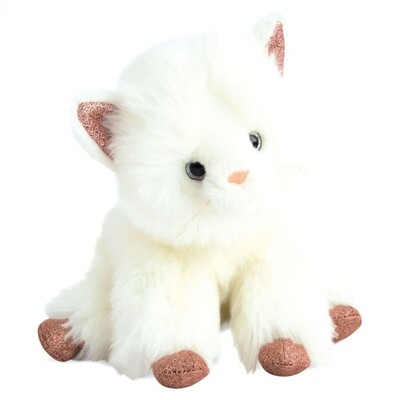 Les Chiens & les Chats - Peluche Chat Blanc - 25 cm