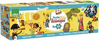Vilac - Grande frise historique puzzle 4 x 100 pcs