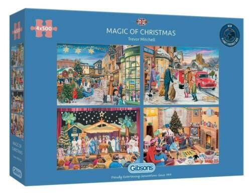GIBSONS - PUZZLE MAGIC OF CHRISTMAS - 4x 500 pièces