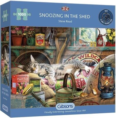 GIBSONS - PUZZLE SNOOZING IN THE SHED - 1000 pièces