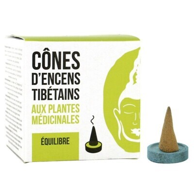 Encens tibétain équilibrant - 12 cônes