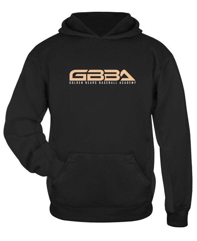 Adult Black GBBA Badger Performance Fleece Hoodie