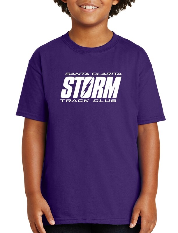 Youth Cotton T-Shirt - Purple