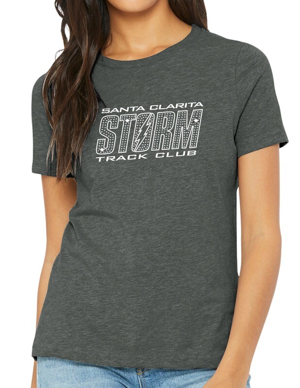 BELLA+CANVAS® Women’s Relaxed CVC Tee Deep Heather BLING