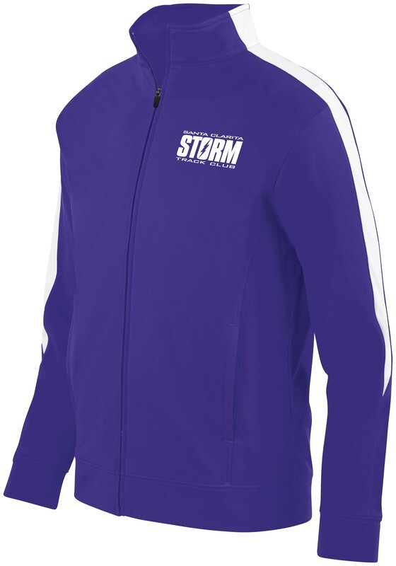 Adult Purple Medalist Warmup Jacket Embroidered Logo