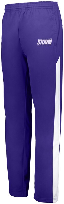 Youth Purple Medalist Warmup Pants Embroidered Logo