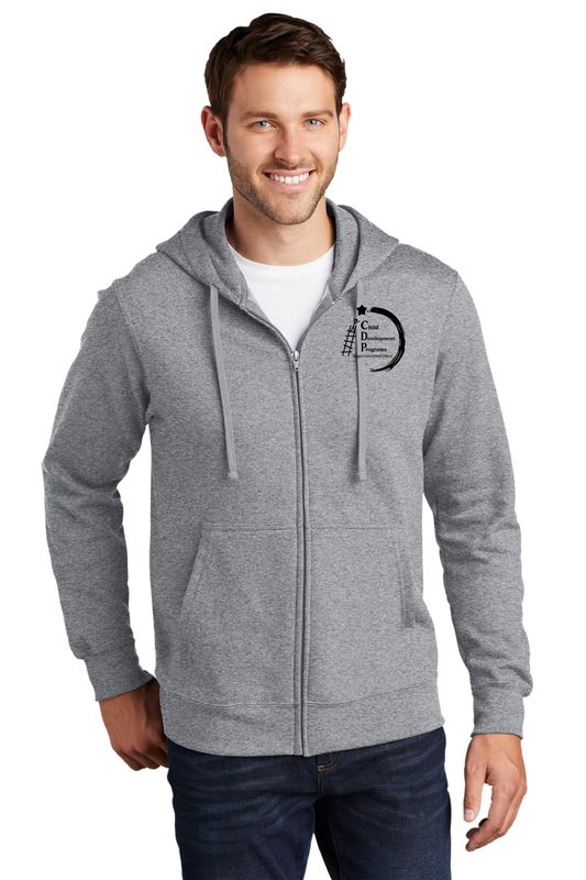 CDP STAFF Port &amp; Company® Fan Favorite™ Fleece Full-Zip Hoodie Athletic Heather