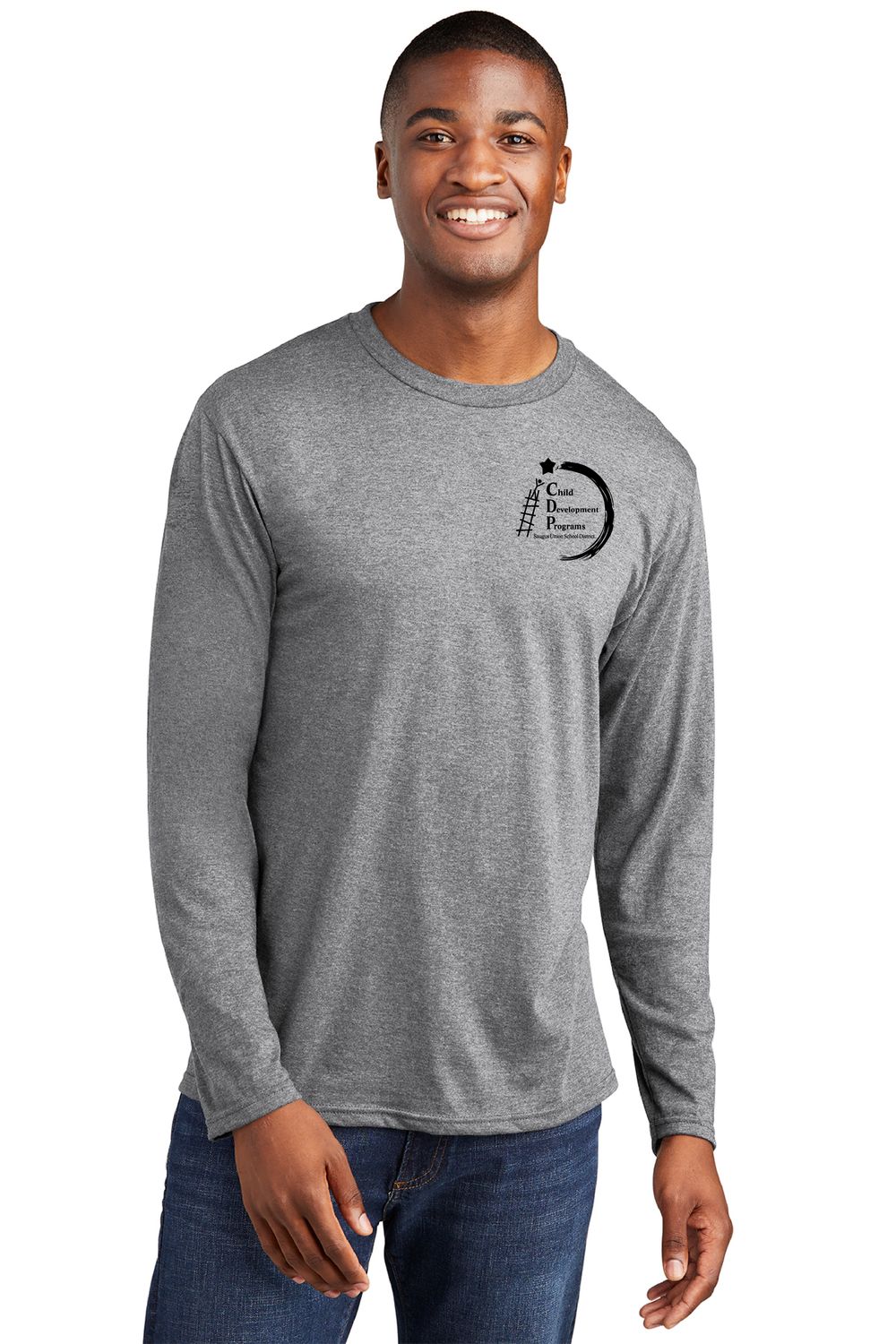 CDP STAFF Port &amp; Company® Long Sleeve Fan Favorite™ Tee Athletic Heather