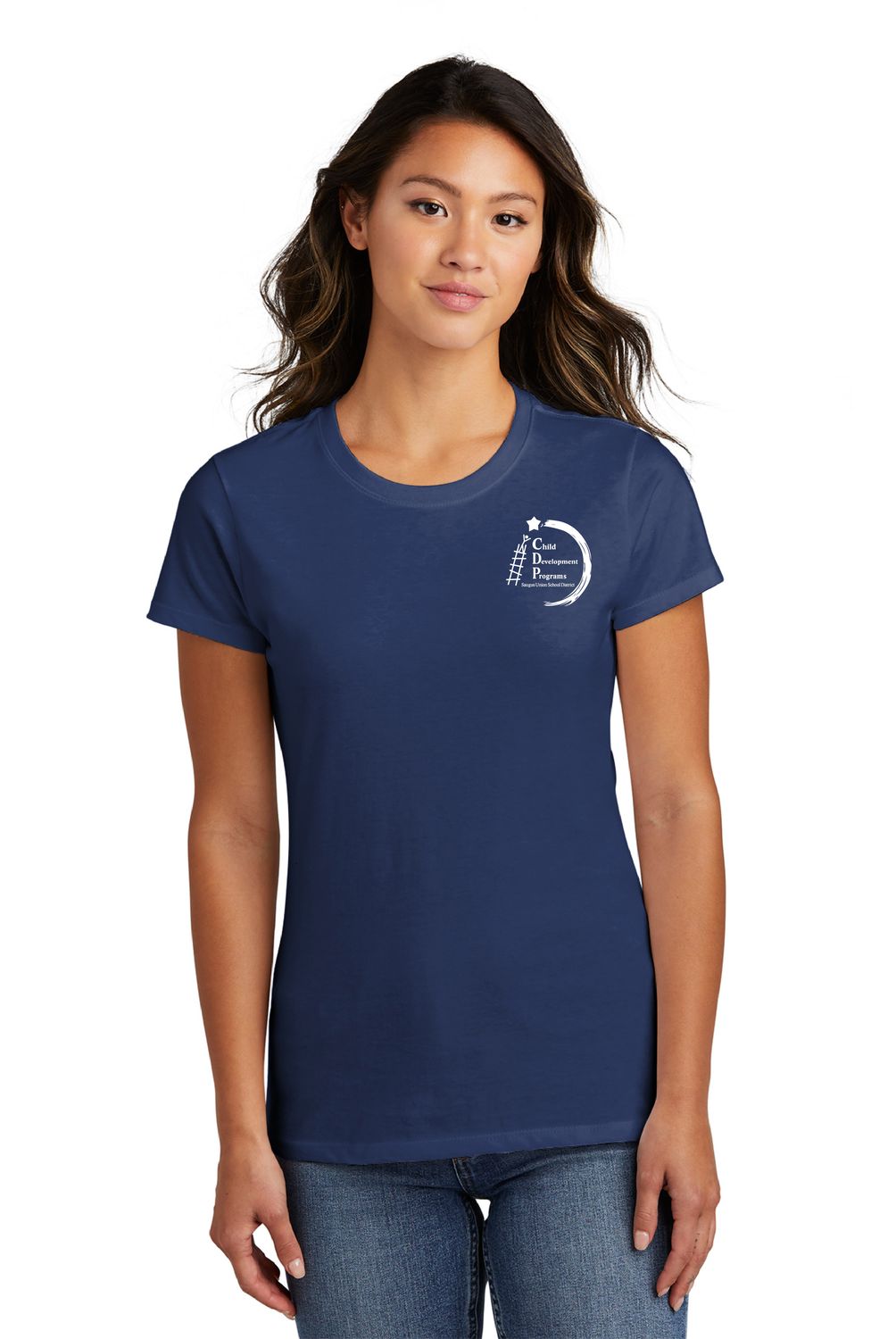 CDP STAFF Port &amp; Company® Ladies Fan Favorite™ Tee Navy Blue