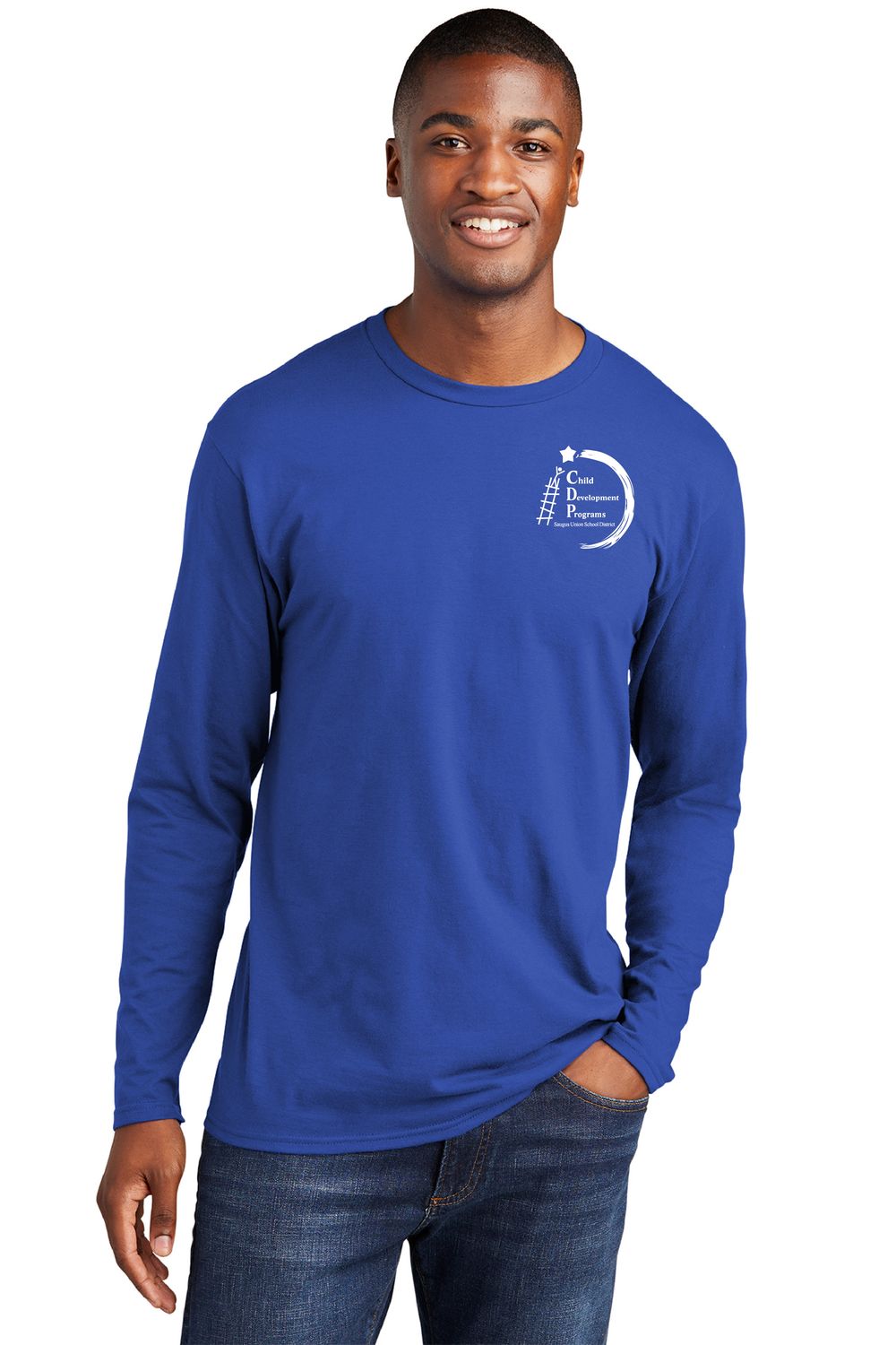 CDP STAFF Port &amp; Company® Long Sleeve Fan Favorite™ Tee Royal Blue