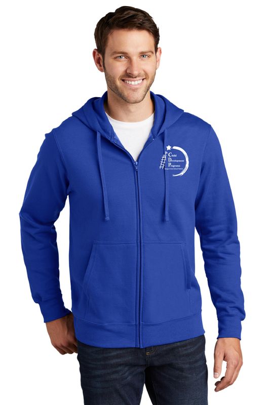 CDP STAFF Port &amp; Company® Fan Favorite™ Fleece Full-Zip Hoodie Royal Blue