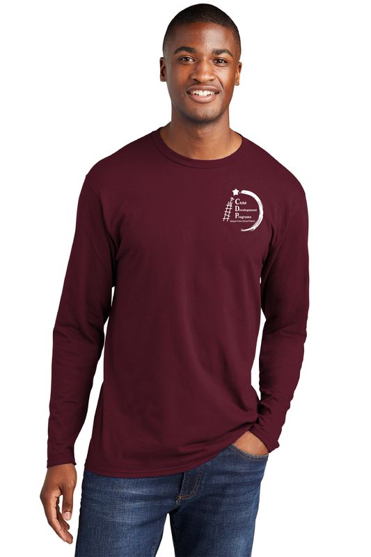 CDP STAFF Port &amp; Company® Long Sleeve Fan Favorite™ Tee Maroon