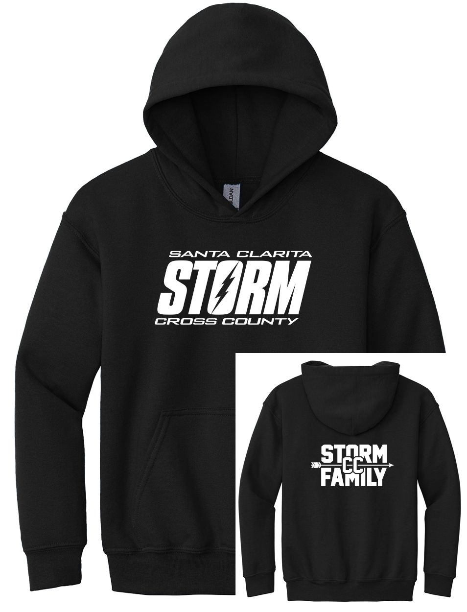 Youth Heavy Blend Hoodie - Black