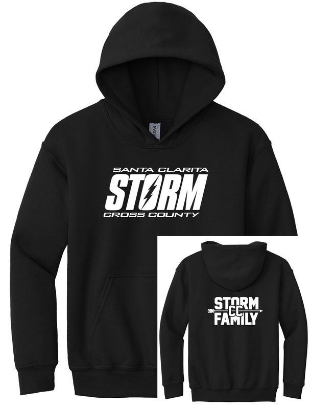 Youth Heavy Blend Hoodie - Black