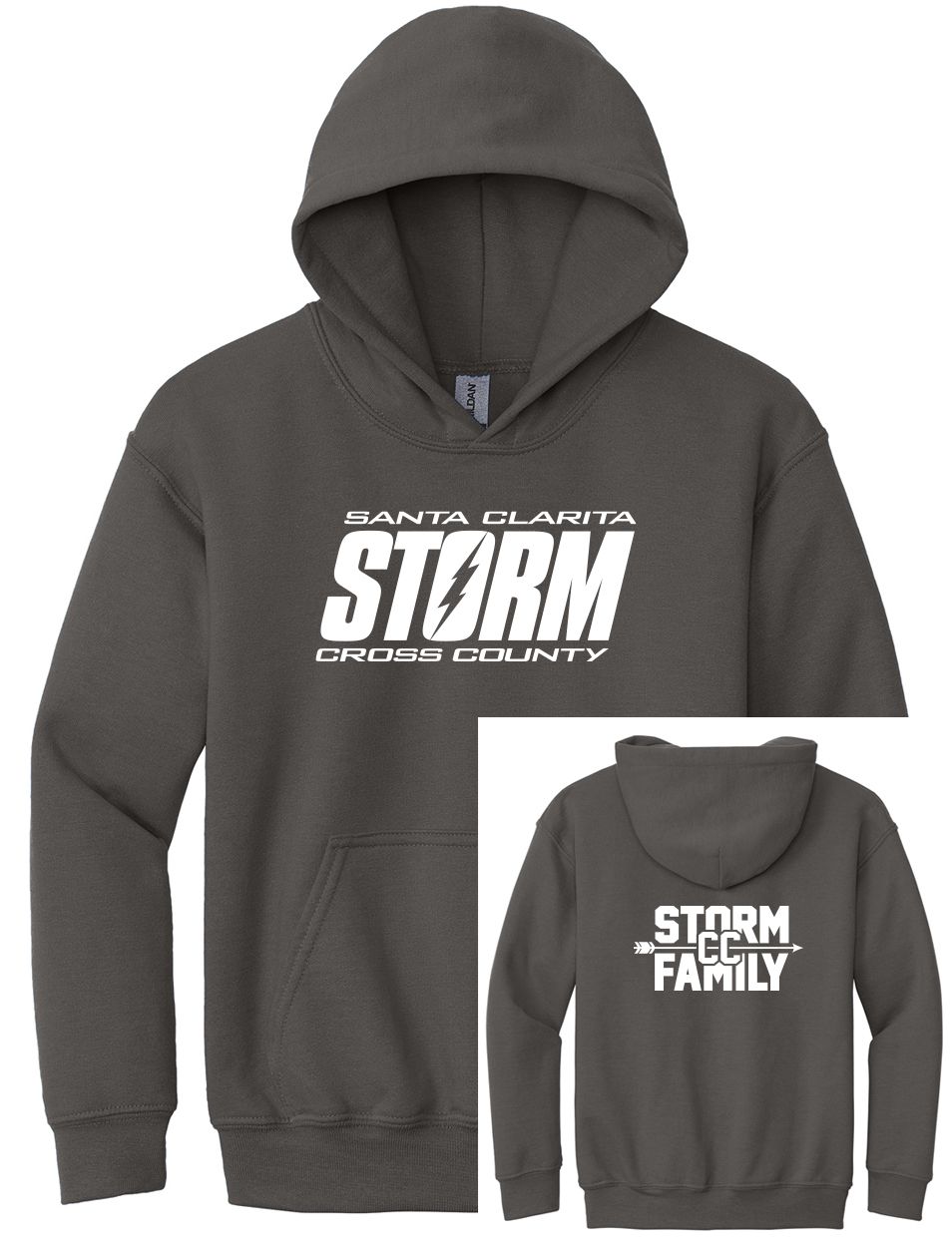 Youth Heavy Blend Hoodie - Grey