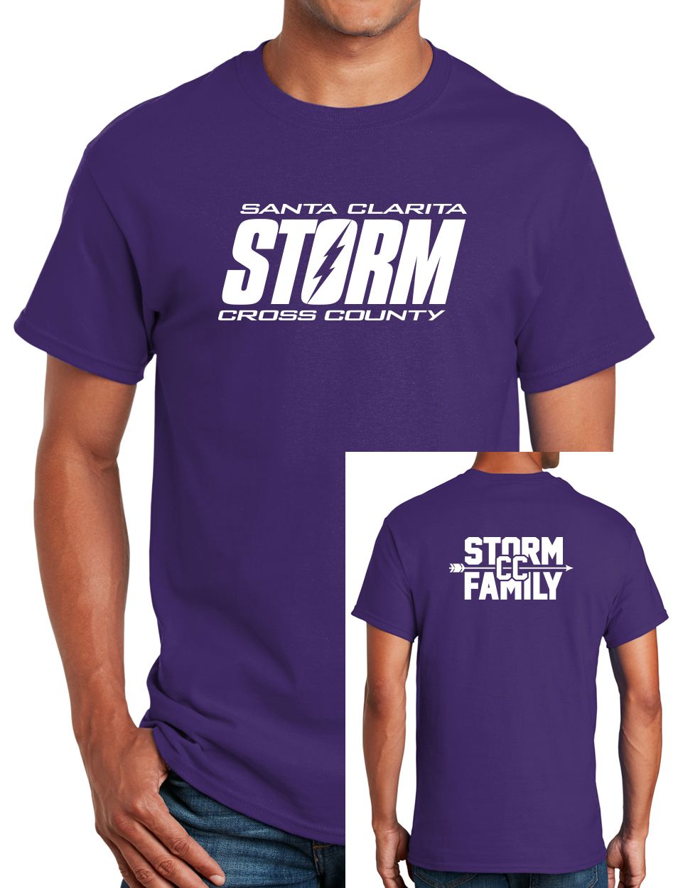 Adult Cotton T-Shirt - Purple