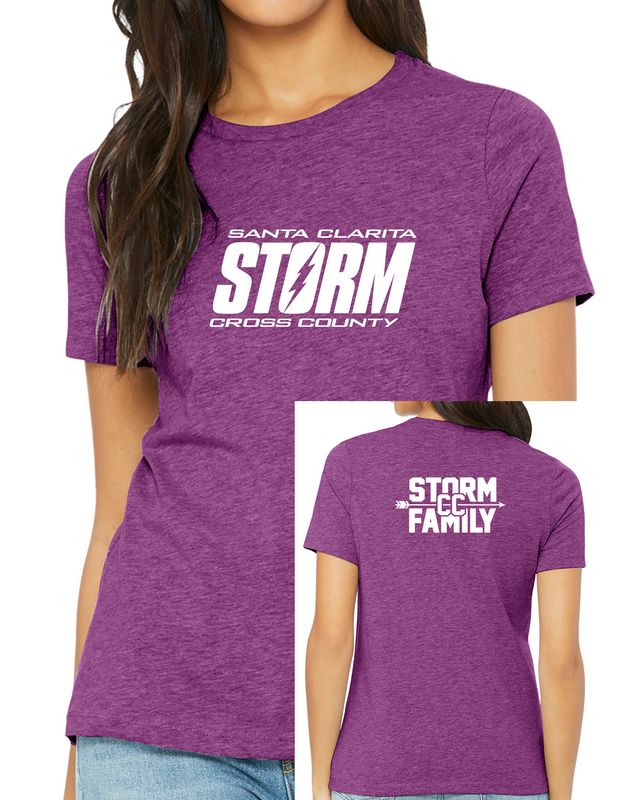 BELLA+CANVAS® Women’s Relaxed CVC Tee Purple Heather