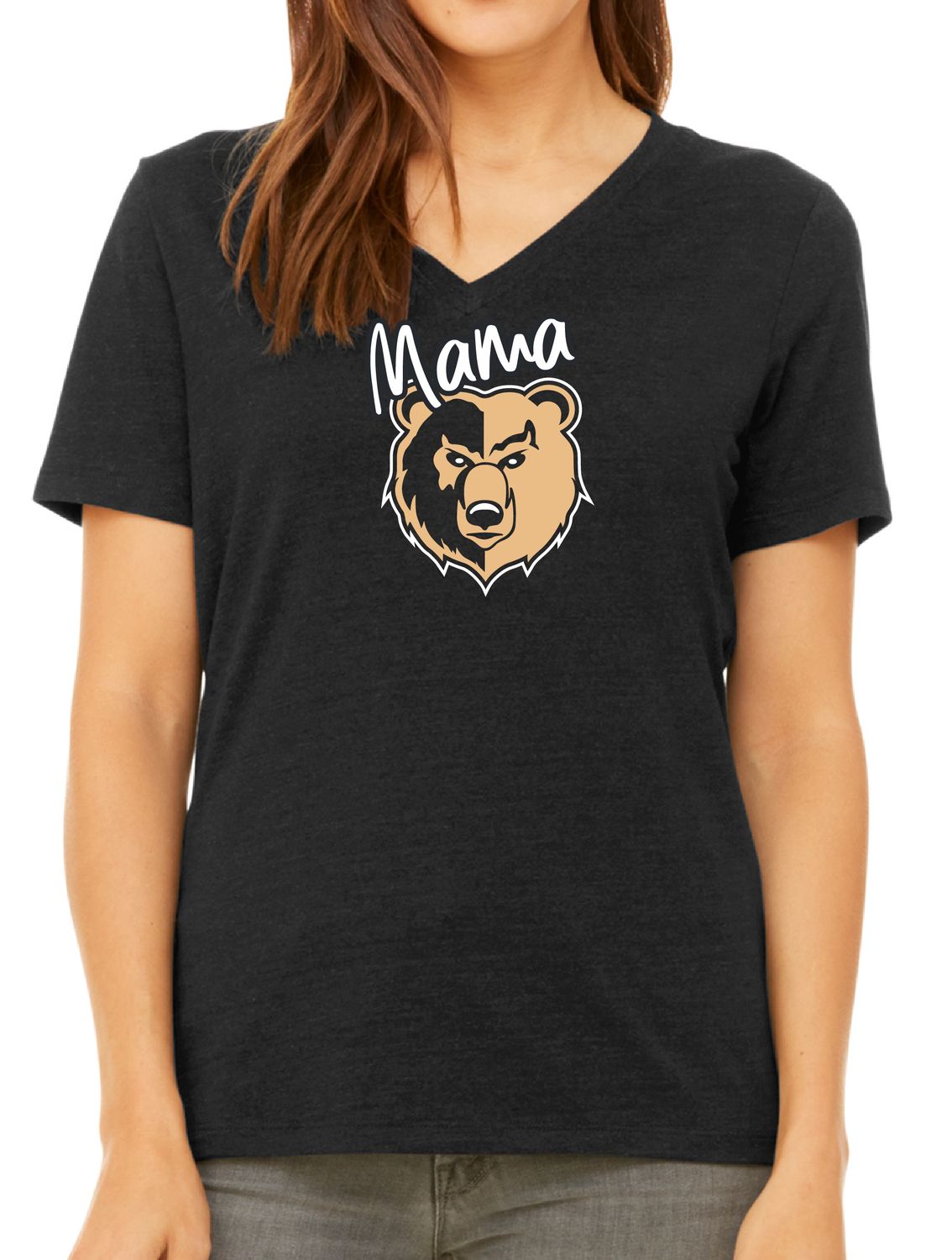 BELLA+CANVAS® Women’s Relaxed CVC V-Neck Tee Mama